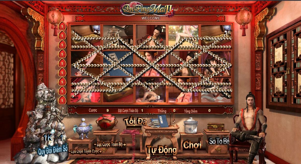 Kim Bình Mai 1+2 SV66 - slot game hấp dẫn nên chơi thử 1 lần 7 Giao diện Kim Bình Mai 1+2 SV66