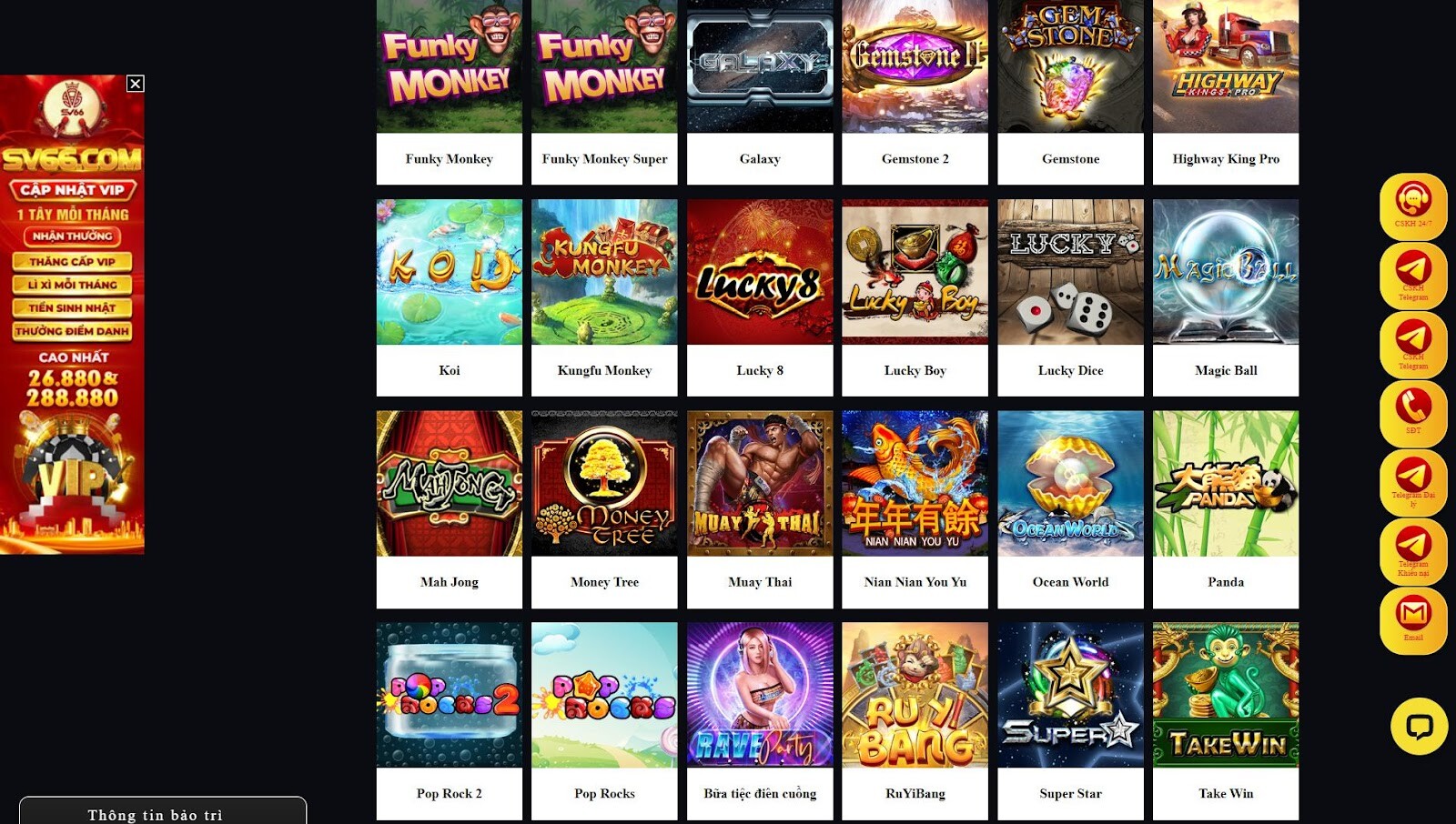 Pop Rocks 1+2 SV66 - Game nổ hũ với thiết kế dễ thương 5 Nhà cái SV66 mang đến cả hai phiên bản Pop Rocks để anh em chọn lựa