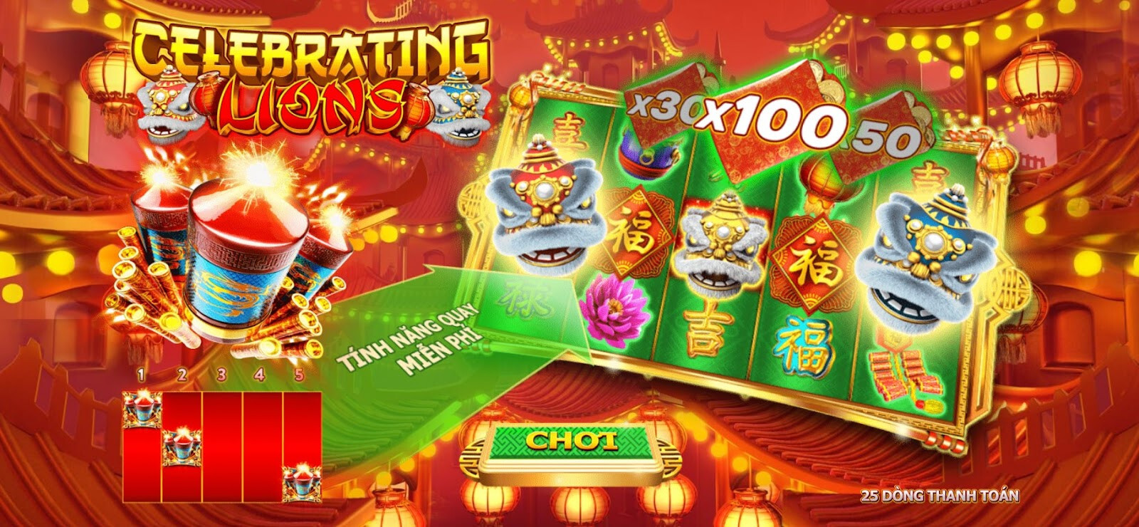Celebrating Lions SV66– nổ hũ với giao diện long vương hấp dẫn 6 Tìm hiểu Celebrating Lions SV66 là trò chơi gì?