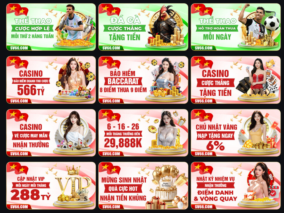 Hướng dẫn nạp tiền SV66 chi tiết nhất, đầy đủ nhất 6 Chương trình khuyến mãi SV66