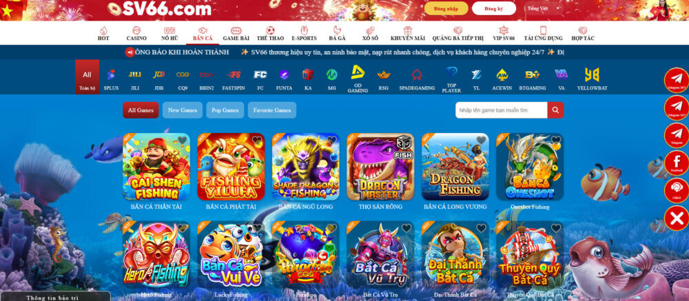 Tải Xu Vàng 777 iOS, Android, APK, PC - Game bắn cá đổi thưởng 3D 16 Bắn cá đổi thưởng SV66 là danh mục trò chơi nổi bật nhất tại nhà cái